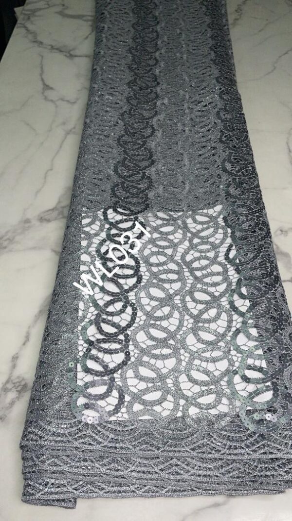 Guipure lace(5yrd)colour:Grey